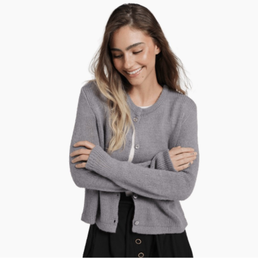 NIA ARIANA BUTTON DOWN CARDIGAN SIZE L/XL NEW - Picture 2 of 4